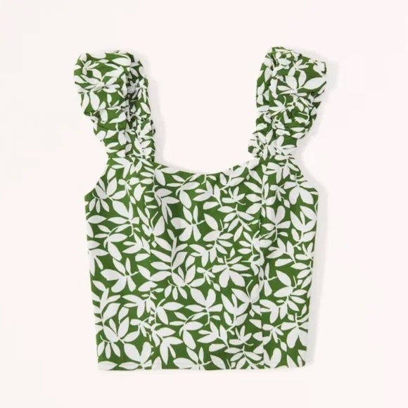 Abercrombie & Fitch Tops - LAST CALL ✨ NWT Abercrombie Bubble Strap Poplin Top